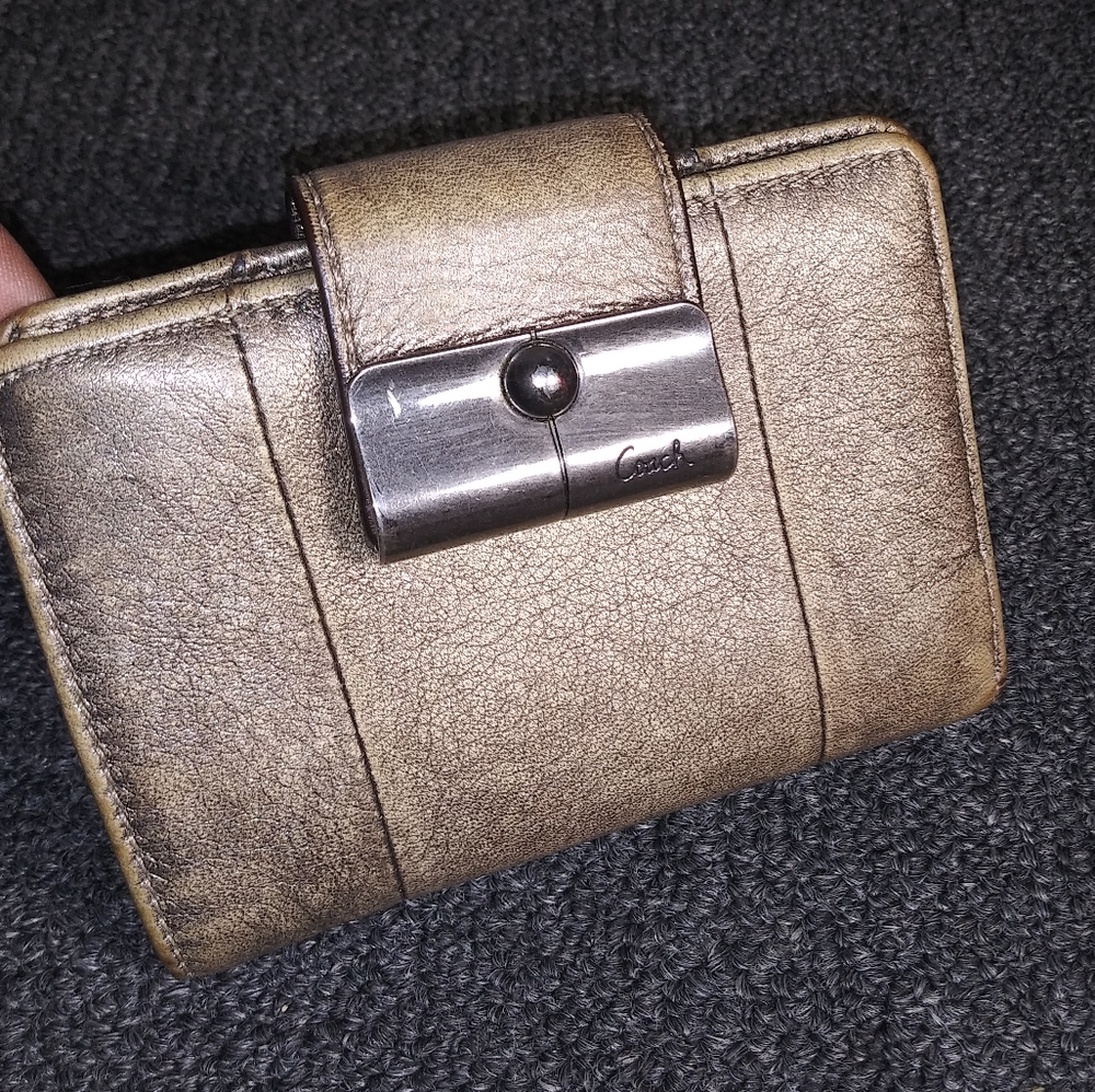 Coach leather wallet